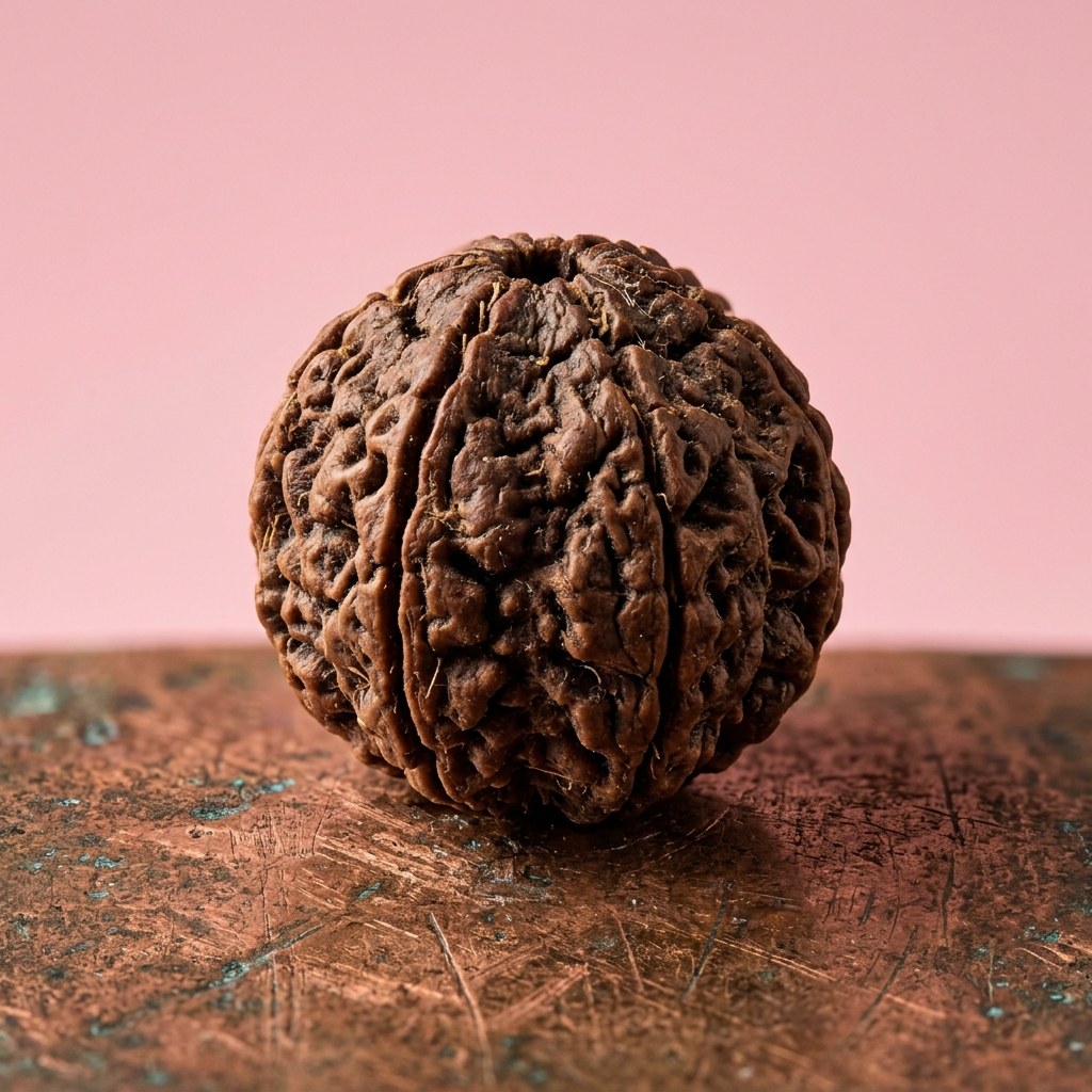 6 Mukhi Rudraksha — close-up detail | Kubair