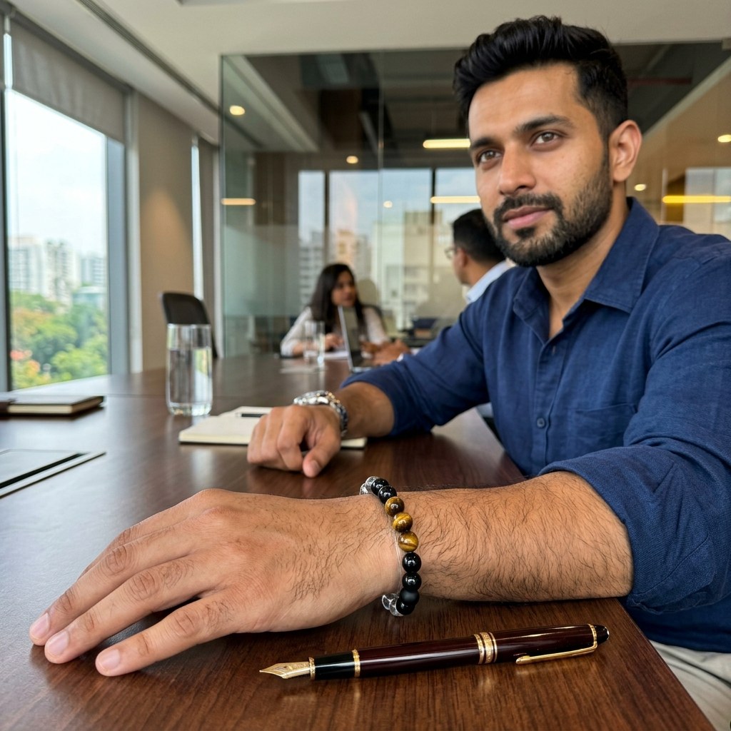 Men's Power Bracelet — worn, lifestyle | Kubair