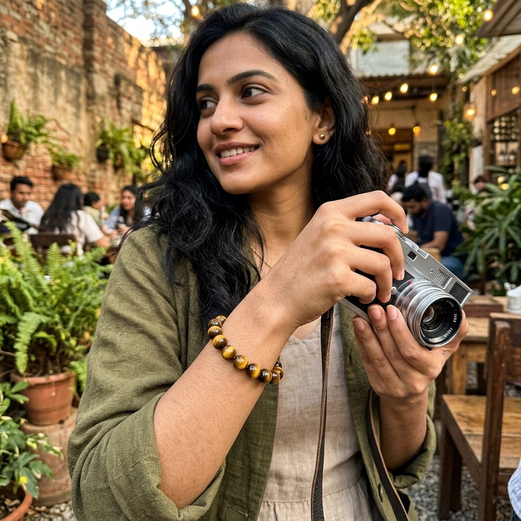 Tiger's Eye Bracelet — lifestyle shot | Kubair