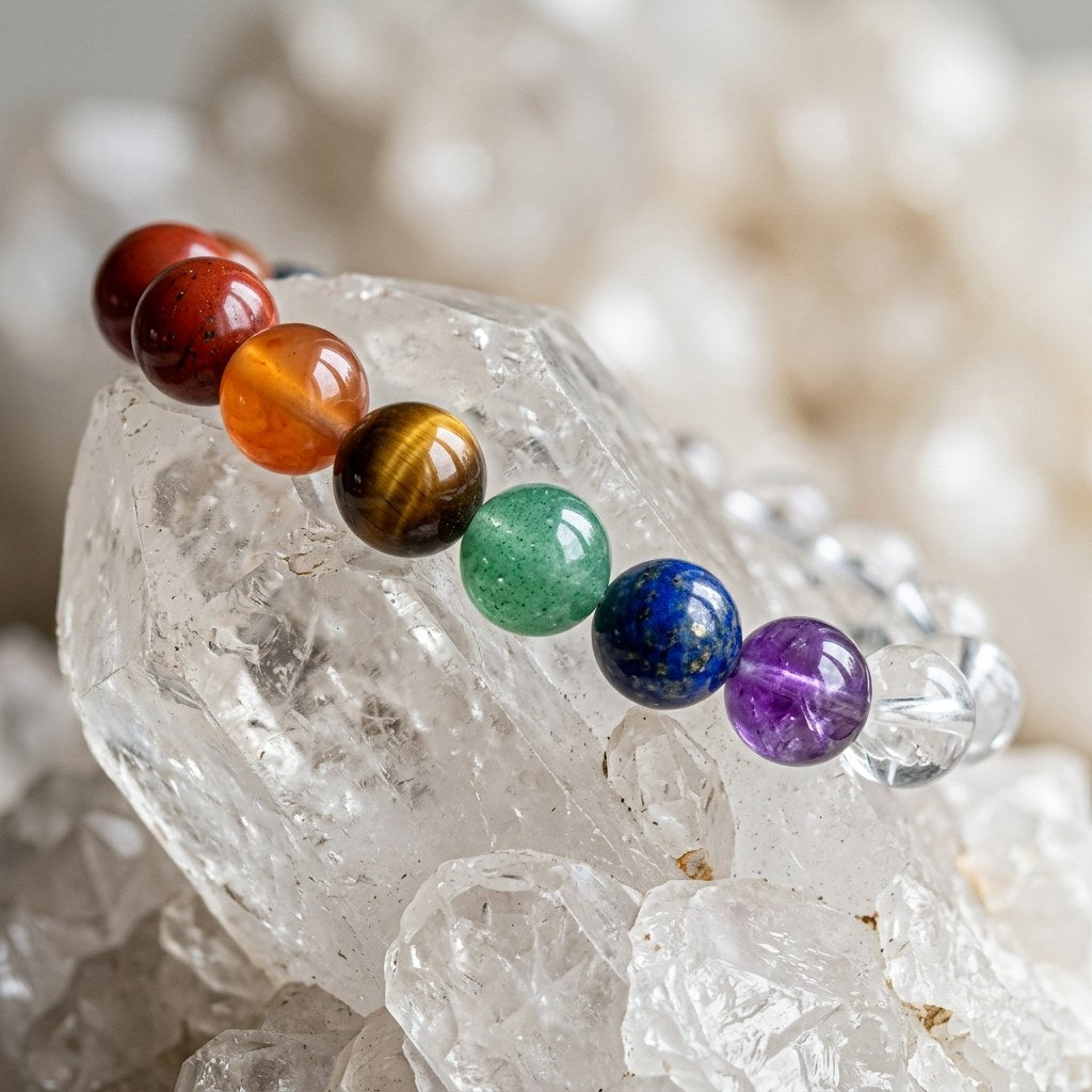7 Chakra Bracelet — close-up detail | Kubair