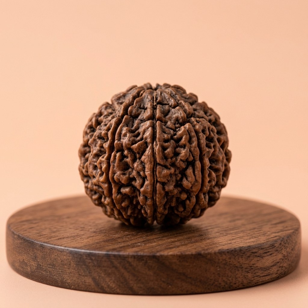 8 Mukhi Rudraksha — close-up detail | Kubair