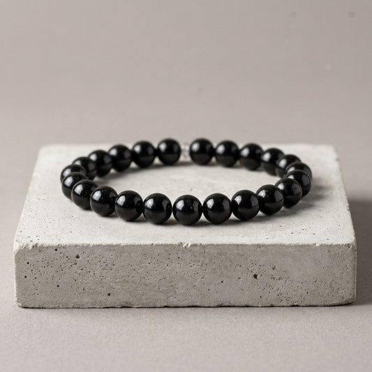 Black Tourmaline Bracelet — studio product photo | Kubair