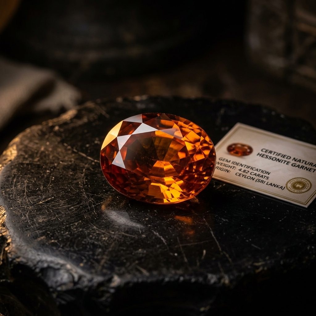 Gomed — Hessonite Garnet — alternate view | Kubair