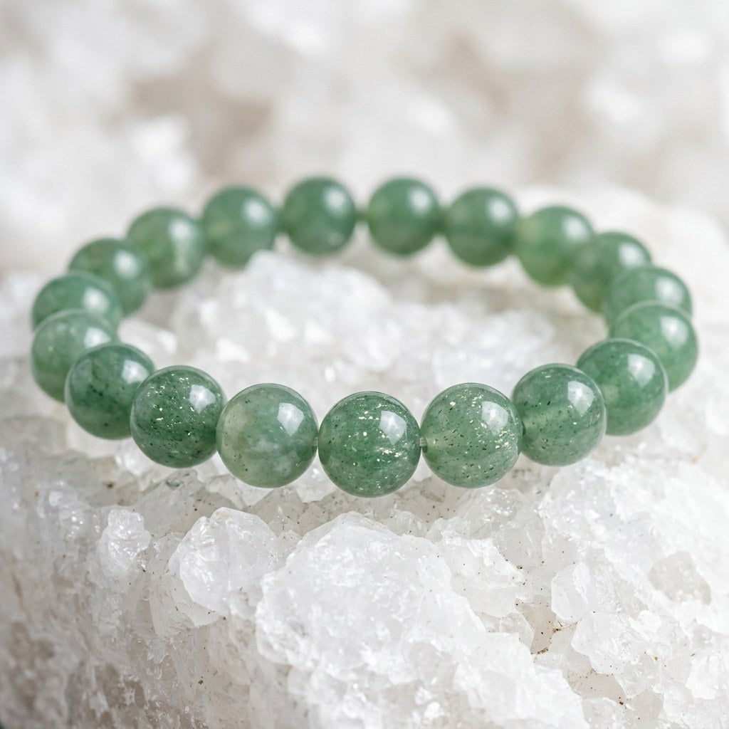 Green Aventurine Bracelet — close-up detail | Kubair