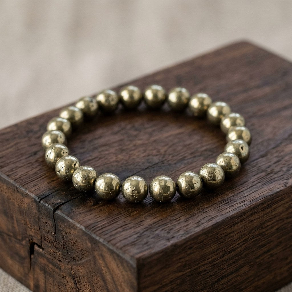 Pyrite Bracelet — studio product photo | Kubair