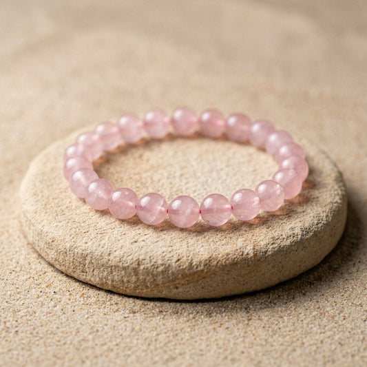 Rose Quartz Bracelet — studio product photo | Kubair