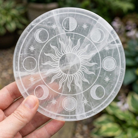 Selenite Charging Plate — studio product photo | Kubair