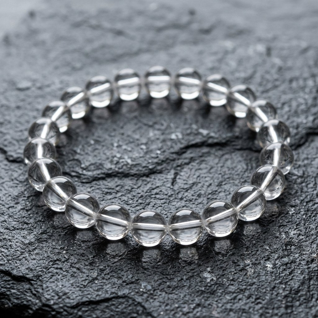 Sphatik Crystal Mala — close-up detail | Kubair