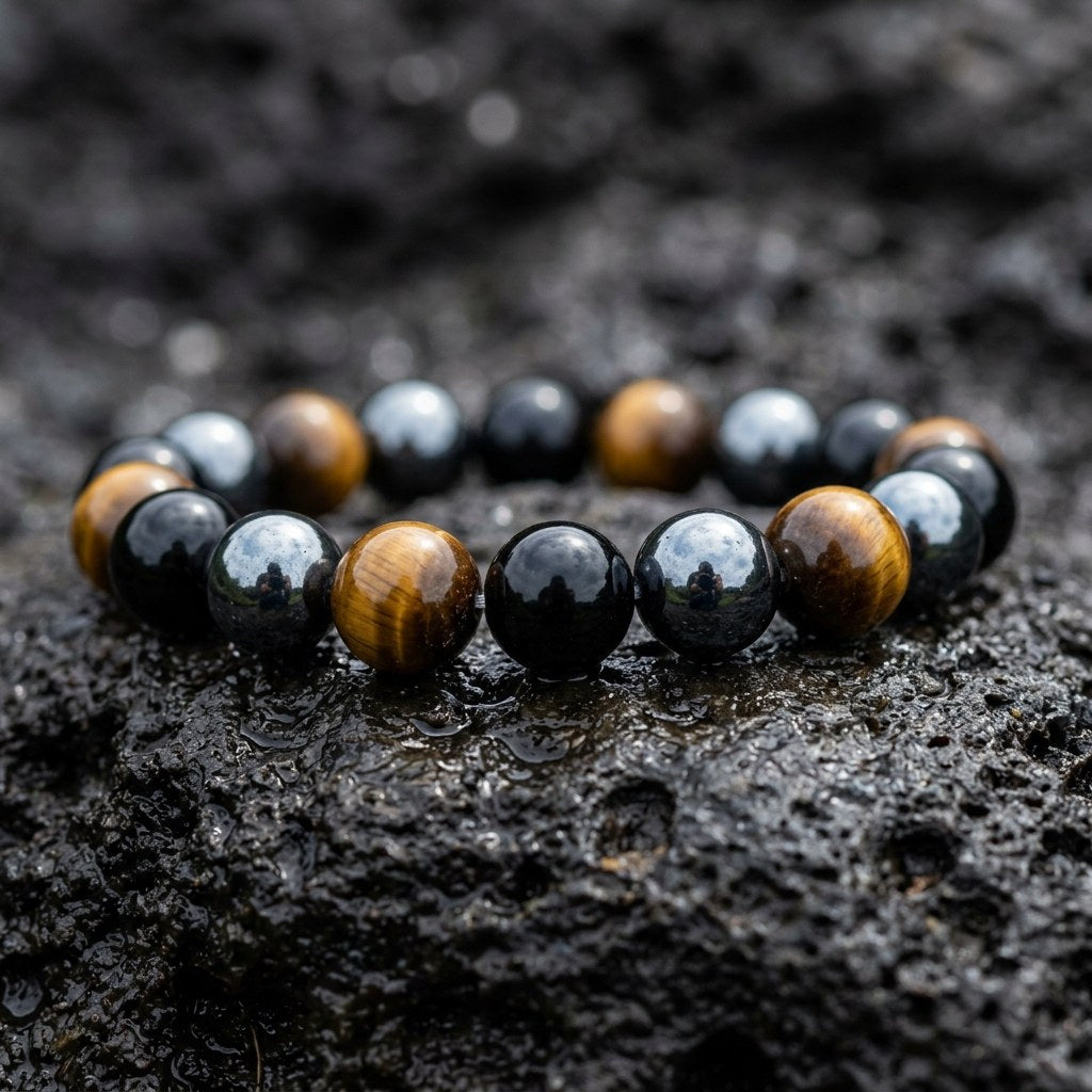 Triple Protection Bracelet — close-up detail | Kubair